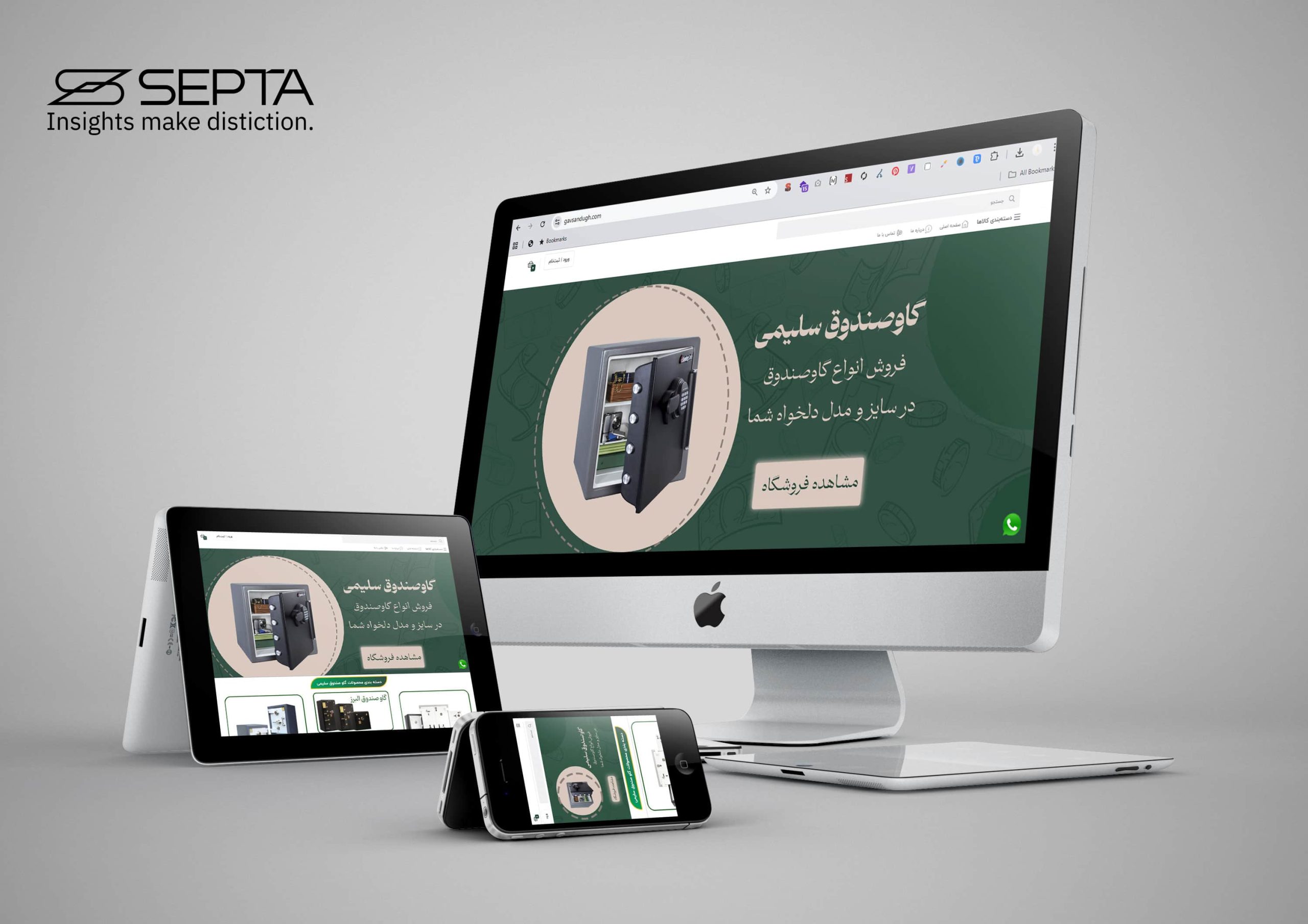 طراحی سایت گاوصندوق سلیمی توسط سپتا یزد