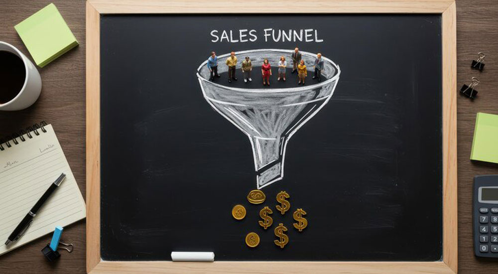 قیف فروش یا Sales funnel چیست؟ 2 انواع قیف فروش