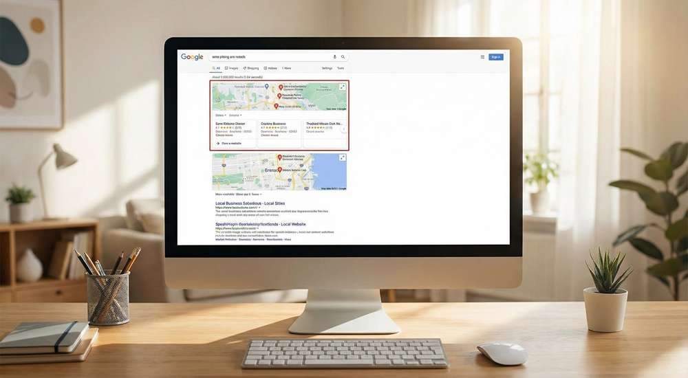 سئو محلی چیست؟ نقش Local SEO در سئو و فروش 2 نمایش سئو محلی در گوگل