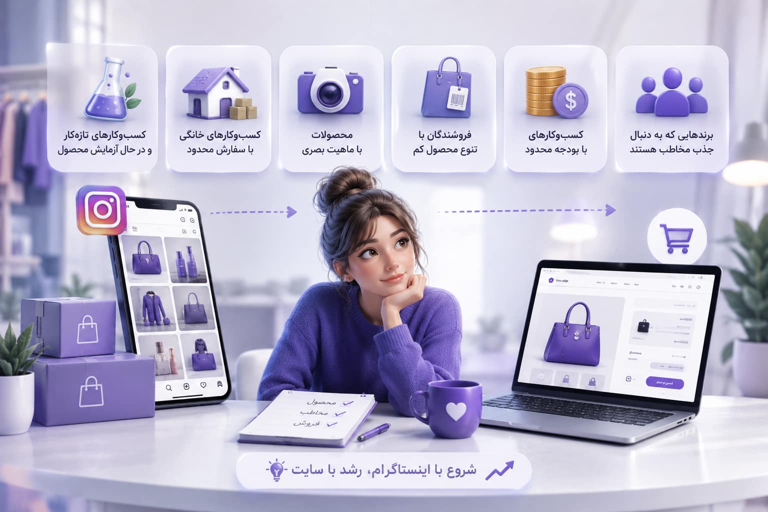 فروشگاه اینترنتی یا اینستاگرام؟ کدام برای فروش بیشتر بهتر است؟ 1 فروش از طریق اینستاگرام